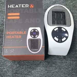 Portable White and Black Heater
